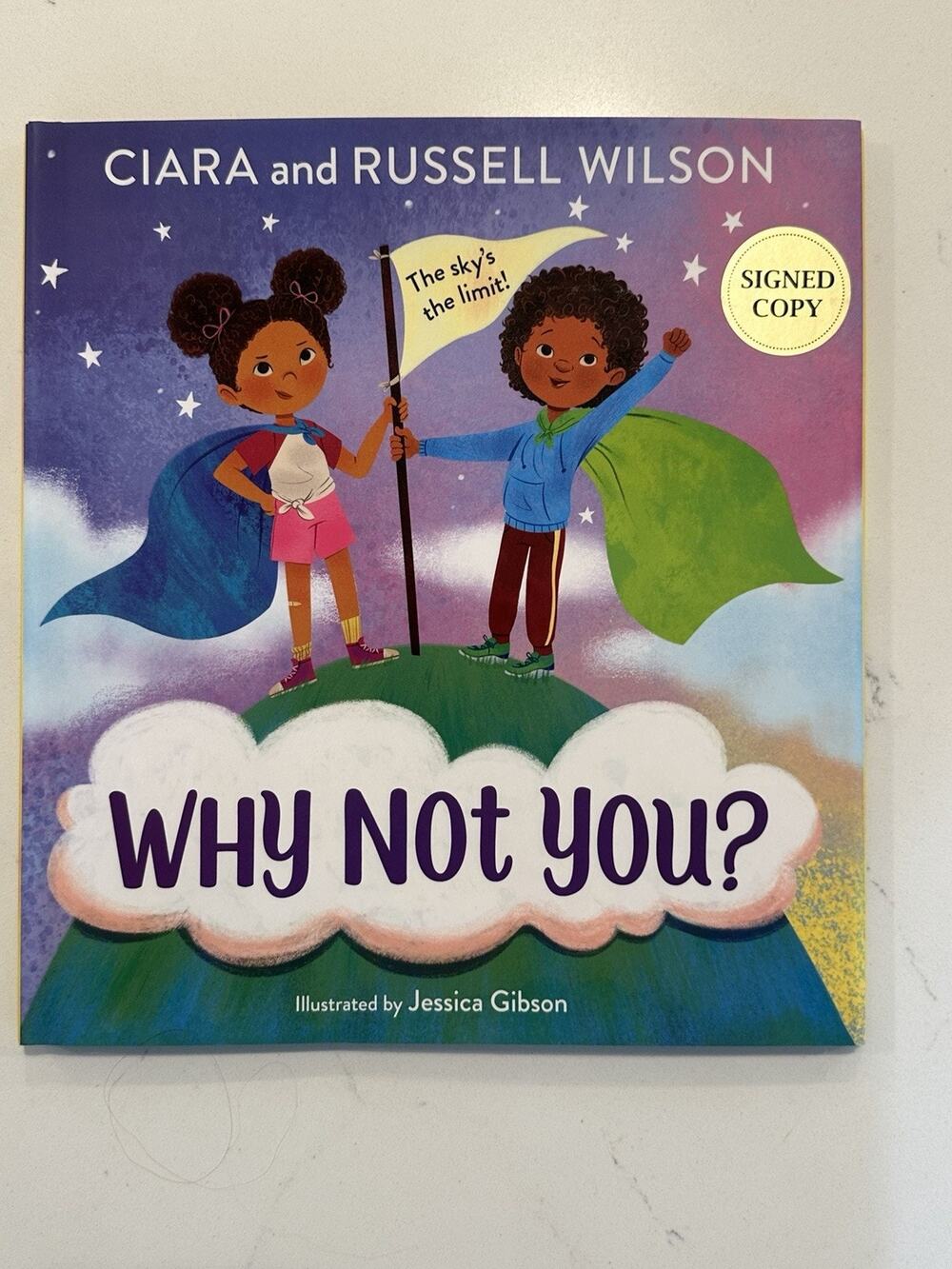 Russell Wilson and Ciara Signed Why Not You? (2022, Hardcover) Autographed #2